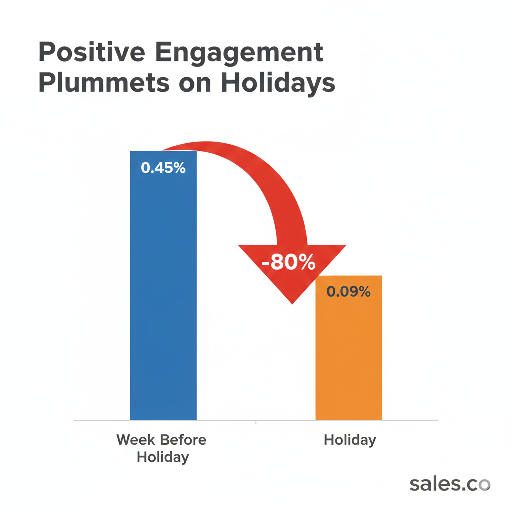 Positive Engagement Plummets on Holidays